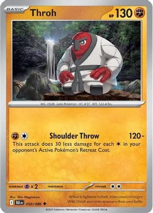 Throh — SV: Black Bolt Pokémon TCG card by Shin Nagasawa