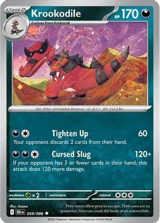 Krookodile — SV: Black Bolt Pokémon TCG card by Gapao