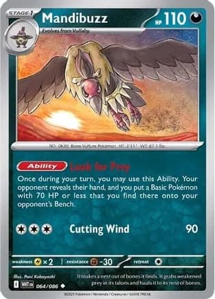 Mandibuzz — SV: White Flare Pokémon TCG card by Pani Kobayashi