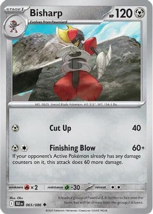 Bisharp — SV: Black Bolt Pokémon TCG card by Oku