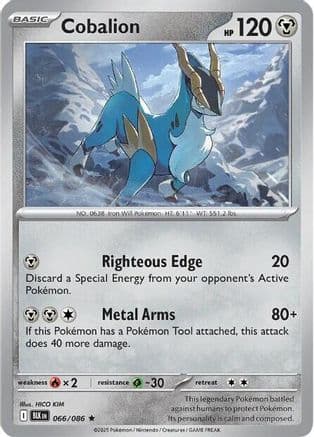 Cobalion — SV: Black Bolt Pokémon TCG card by HICO KIM