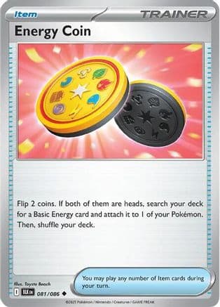 Energy Coin — SV: Black Bolt Pokémon TCG card by Toyste Beach