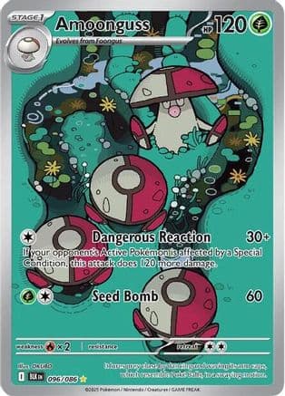 Amoonguss - 096/086 — SV: Black Bolt Pokémon TCG card by OKURO