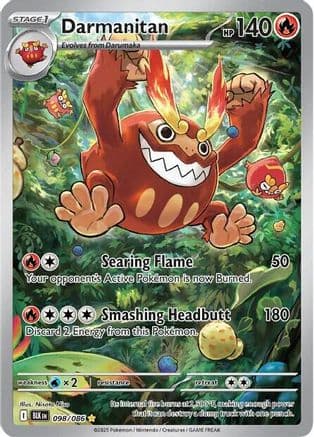 Darmanitan - 098/086 — SV: Black Bolt Pokémon TCG card by Nisota Niso
