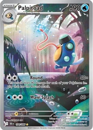 Palpitoad - 104/086 — SV: Black Bolt Pokémon TCG card by KEIICHIRO ITO
