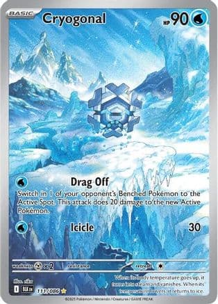 Cryogonal - 111/086 — SV: Black Bolt Pokémon TCG card by rika
