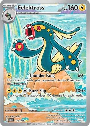 Eelektross - 115/086 — SV: Black Bolt Pokémon TCG card by Yukiko Baba