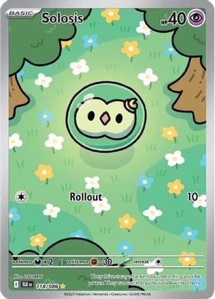 Solosis - 118/086 — SV: Black Bolt Pokémon TCG card by USGMEN