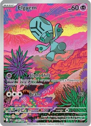 Elgyem - 120/086 — SV: Black Bolt Pokémon TCG card by Masako Tomii