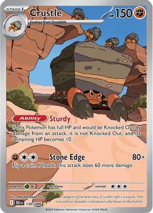 Crustle - 130/086 — SV: Black Bolt Pokémon TCG card by MINAMINAMI Take