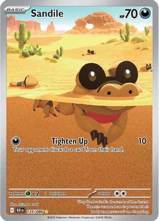 Sandile - 135/086 — SV: Black Bolt Pokémon TCG card by Fujimoto Gold