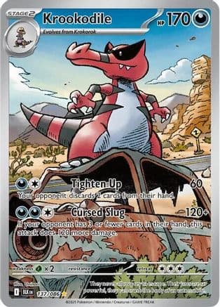 Krookodile - 137/086 — SV: Black Bolt Pokémon TCG card by Uninori