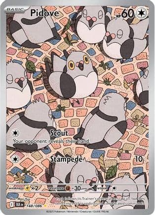 Pidove - 148/086 — SV: Black Bolt Pokémon TCG card by Mori Yuu