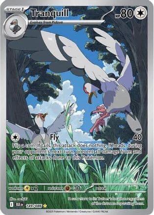 Tranquill - 149/086 — SV: Black Bolt Pokémon TCG card by cochi8i