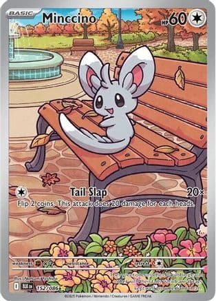 Minccino - 152/086 — SV: Black Bolt Pokémon TCG card by Natsumi Yoshida