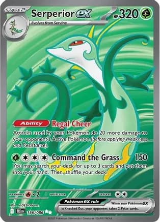 Serperior ex - 156/086 — SV: Black Bolt Pokémon TCG card by N-DESIGN Inc.