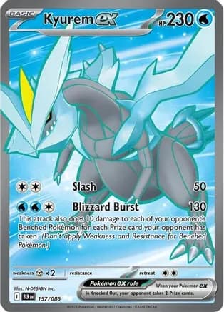 Kyurem ex - 157/086 — SV: Black Bolt Pokémon TCG card by N-DESIGN Inc.