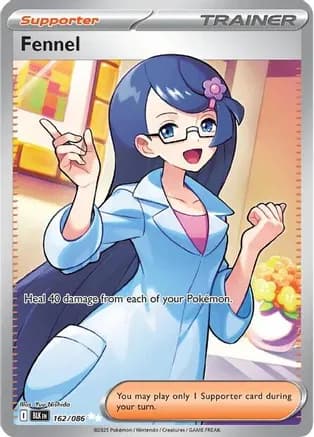 Fennel - 162/086 — SV: Black Bolt Pokémon TCG card by Yuu Nishida