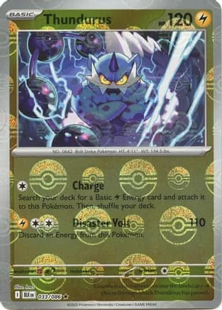 Thundurus (Poke Ball Pattern) — SV: Black Bolt