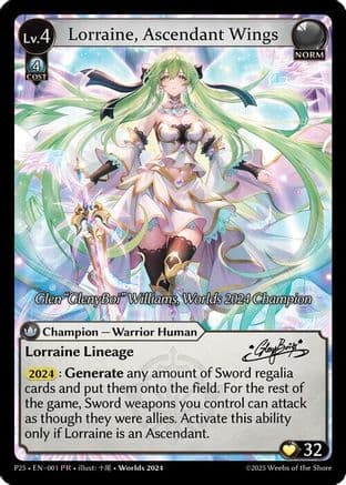 Lorraine, Ascendant Wings — Supporter Pack 3 Grand Archive TCG card by Lakshmi
