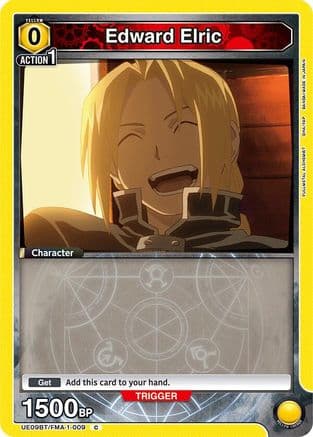 Edward Elric (009) — UE09BT: FULLMETAL ALCHEMIST Union Arena card by FULLMETAL ALCHEMIST