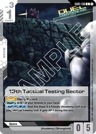 13th Tactical Testing Sector — Newtype Rising