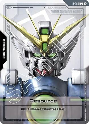 Resource (R-004) — Newtype Rising Gundam Card Game card by Robographer