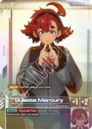 Suletta Mercury (Newtype Challenge 2025 Mission 1) — Gundam Promotional Cards