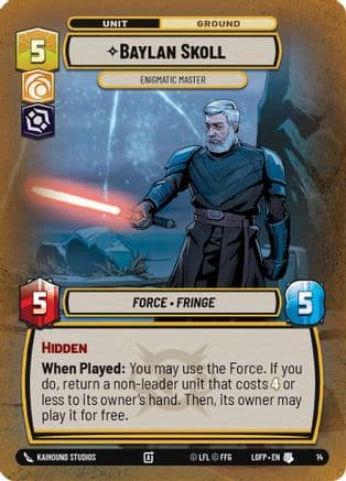 Baylan Skoll - Enigmatic Master — Legends of the Force - Weekly Play Promos