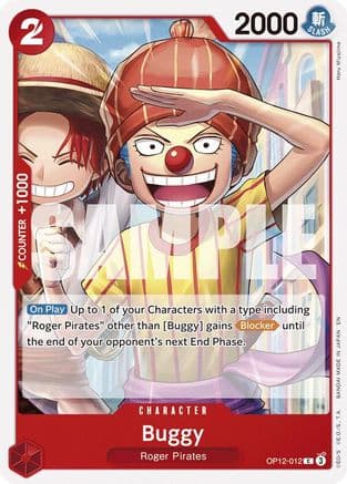 Buggy (012) — Legacy of the Master One Piece Card Game card by Hany Miyajima