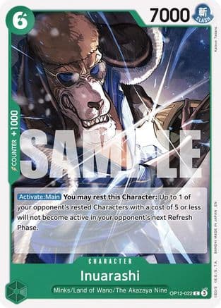 Inuarashi — Legacy of the Master One Piece Card Game card by Katsuhiro Tabata