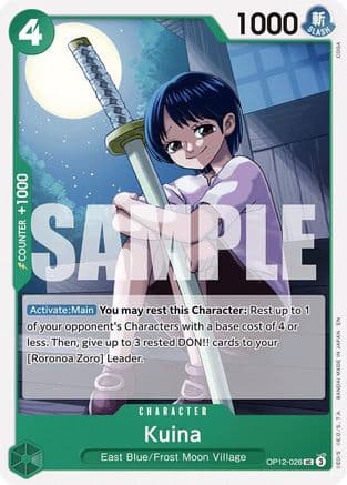 Kuina — Legacy of the Master One Piece Card Game card by COGA