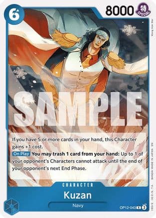 Kuzan (043) — Legacy of the Master One Piece Card Game card by Wong Kok Wai