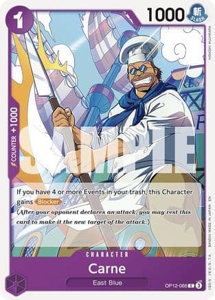 Carne — Legacy of the Master One Piece Card Game card by HISASHI FUJIWARA