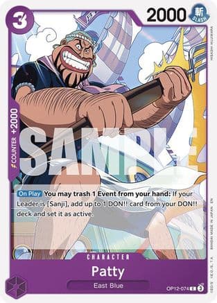 Patty — Legacy of the Master One Piece Card Game card by HISASHI HUJIWARA