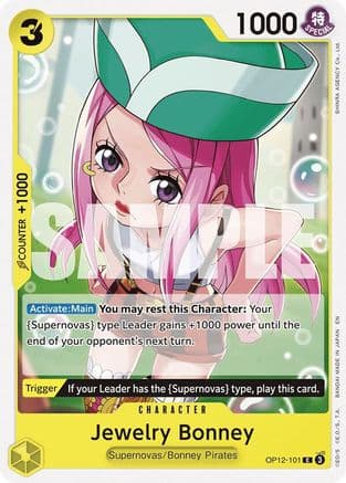 Jewelry Bonney (101) — Legacy of the Master One Piece Card Game card by SHINSHA AGENCY Co., LTD.