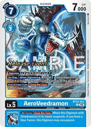AeroVeedramon — Cyber Eden Release Event Cards
