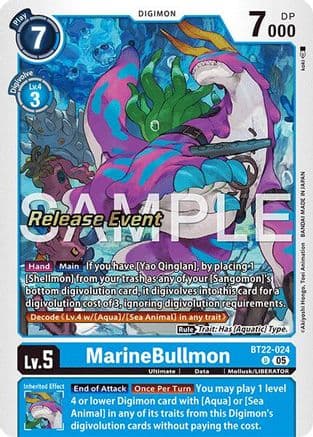 MarineBullmon — Cyber Eden Release Event Cards