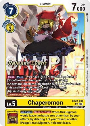Chaperomon — Cyber Eden Release Event Cards