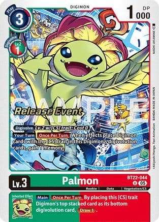Palmon — Cyber Eden Release Event Cards
