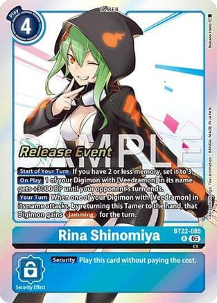 Rina Shinomiya — Cyber Eden Release Event Cards