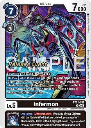 Infermon — Cyber Eden Release Event Cards