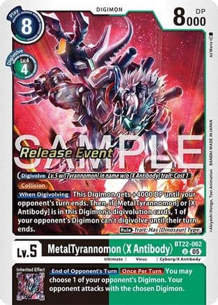 MetalTyrannomon (X Antibody) — Cyber Eden Release Event Cards