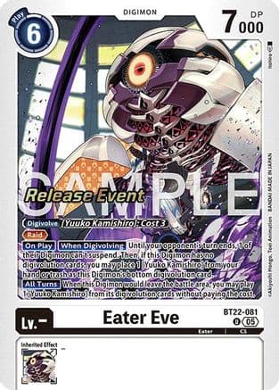 Eater Eve — Cyber Eden Release Event Cards Digimon Card Game card by Yoshiro, Toei Animation