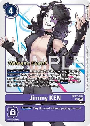 Jimmy KEN — Cyber Eden Release Event Cards