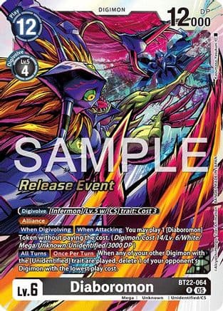 Diaboromon — Cyber Eden Release Event Cards