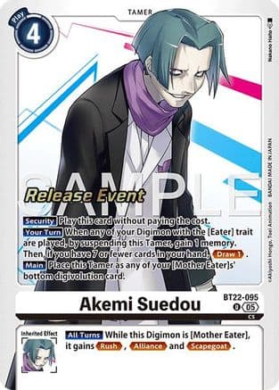 Akemi Suedou — Cyber Eden Release Event Cards Digimon Card Game card by Nakano Haimo