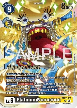 PlatinumNumemon — Cyber Eden Release Event Cards Digimon Card Game card by GOSAN