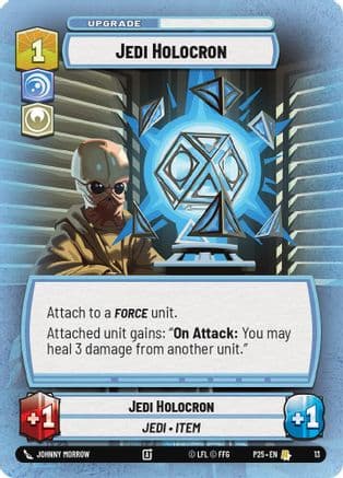 Jedi Holocron — Organized Play Promos Star Wars: Unlimited card by Johnny Morrow