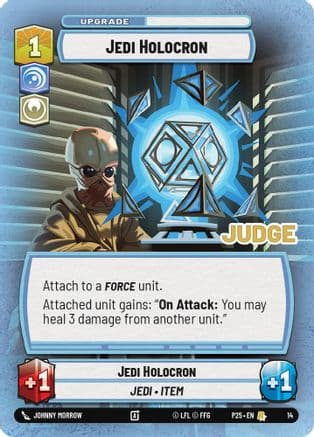 Jedi Holocron — Judge Promos